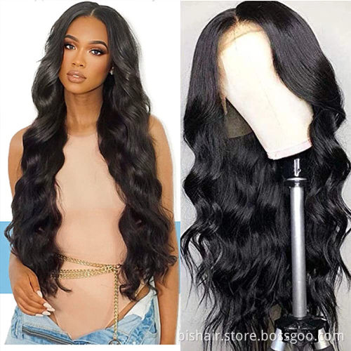 10A Real Human Hair Natural Front Lace Wig Real Human Hair 13x4 Body Wavy Real Human Hair Suitable for Women 150% Density